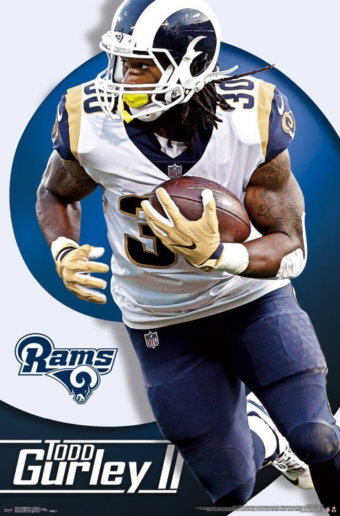 Los Angeles Rams - Todd Gurley Rolled Poster Print