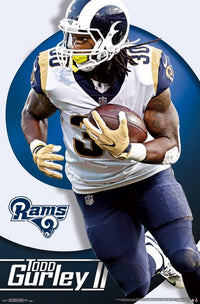 Los Angeles Rams - Todd Gurley Rolled Poster Print
