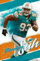 Ndamukong Suh Miami Dolphins Poster Print - 22x34