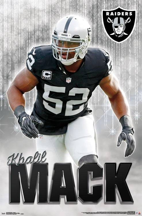 Oakland Raiders Khalil Mack 17 Poster Print - 22x34