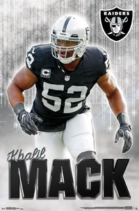 Oakland Raiders Khalil Mack 17 Poster Print - 22x34