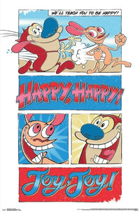 Ren & Stimpy Poster Print - Classic Nick Toons Art