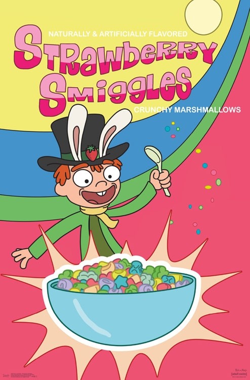 Rick and Morty Strawberry Smiggles Poster Print