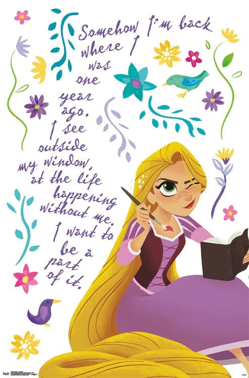 Tangled - Thoughts Poster Print | Colorful Home Décor