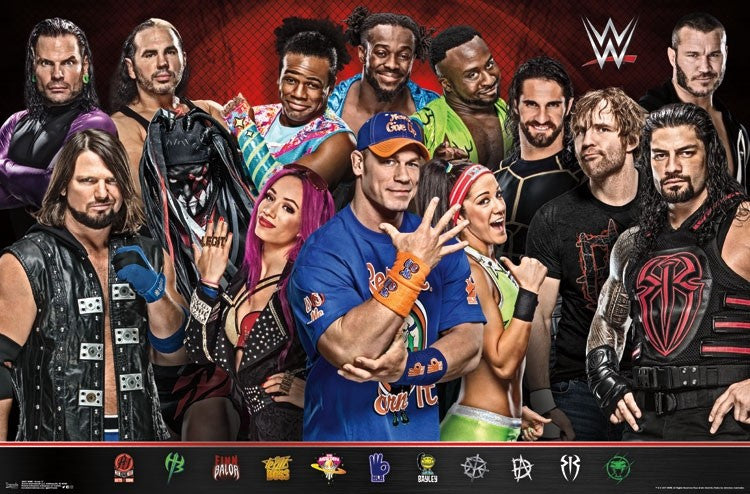 WWE Group 17 Poster Print - Rolled Artwork 34x22