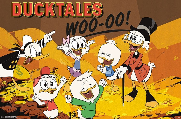 DuckTales Group Poster Print - 34x22 Rolled Poster