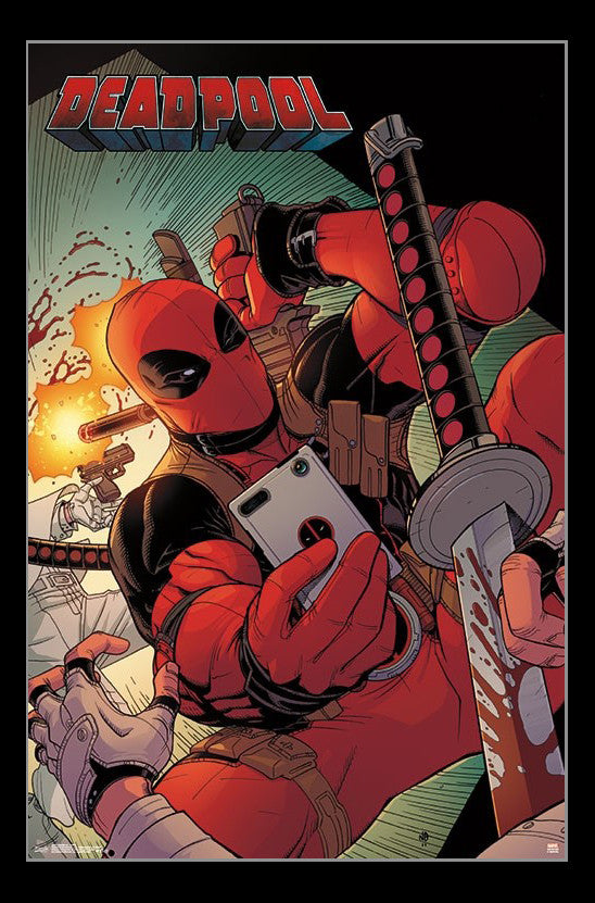 Deadpool Selfie Poster Print - Rolled Artwork 22x34