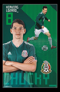 Chucky Lozano Mexico National Soccer Team Poster Print