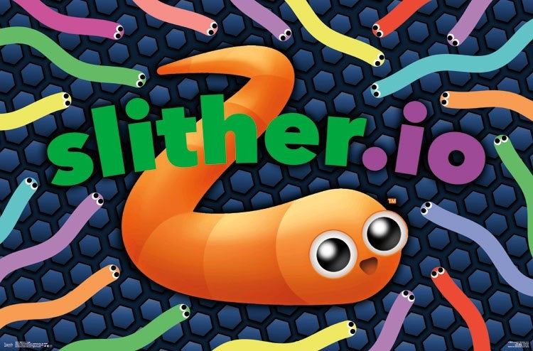 Slither.io Logo Rolled Poster Print - 34x22