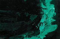 Urban Green Splatter Poster Print featuring vibrant abstract design