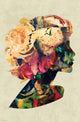 Floral Woman Poster Print - 22x34 Rolled Art Print