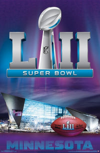 Super Bowl LII Logo Rolled Poster Print - 22x34