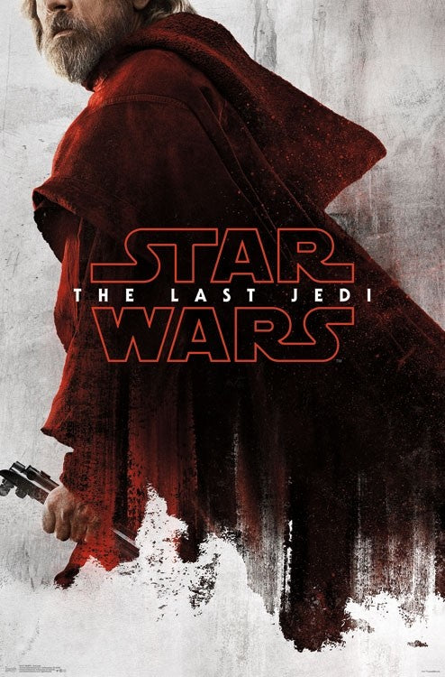 Star Wars: The Last Jedi Red Luke Poster Print