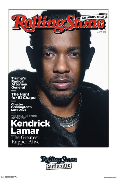 Kendrick Lamar Rolling Stone Poster Print - 22x34