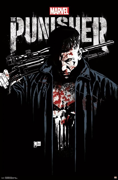 The Punisher Key Art Poster Print 22x34 - vibrant action poster