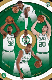 Boston Celtics Team Poster Print - 22x34 Rolled Poster