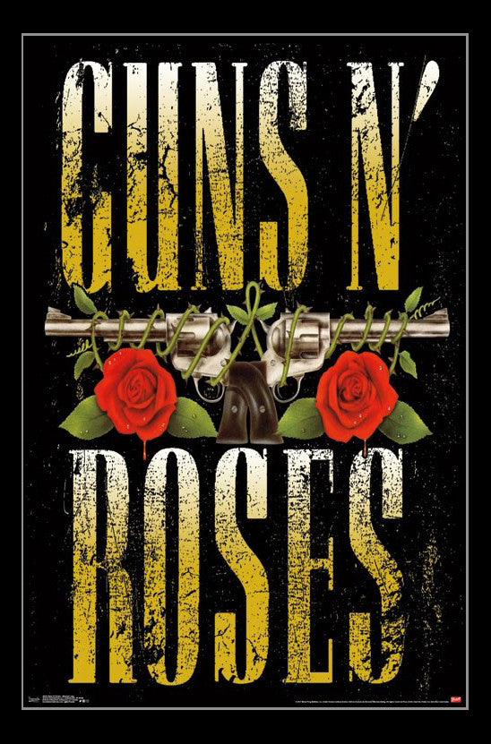 Guns N' Roses Stacked Logo Poster Print - 22x34