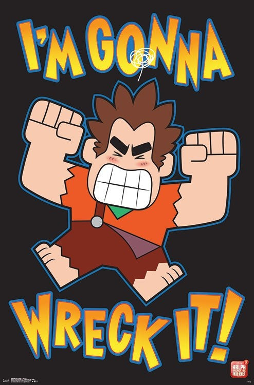 Wreck It Ralph 2 Movie Poster Print - 22x34