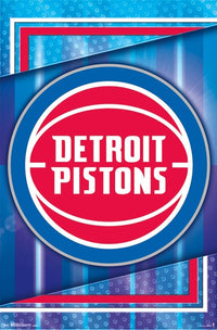 Detroit Pistons Logo Poster Print showcasing vibrant team logo
