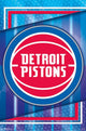 Detroit Pistons Logo Poster Print showcasing vibrant team logo