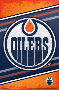 Edmonton Oilers logo poster print, 22 x 34 inches