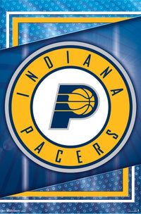 Indiana Pacers Logo Poster Print in vibrant colors