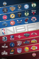 NBA Logos Poster Print - 22x34 Rolled Poster