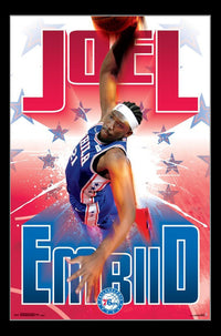 Philadelphia 76ers Joel Embiid Poster Print 22x34