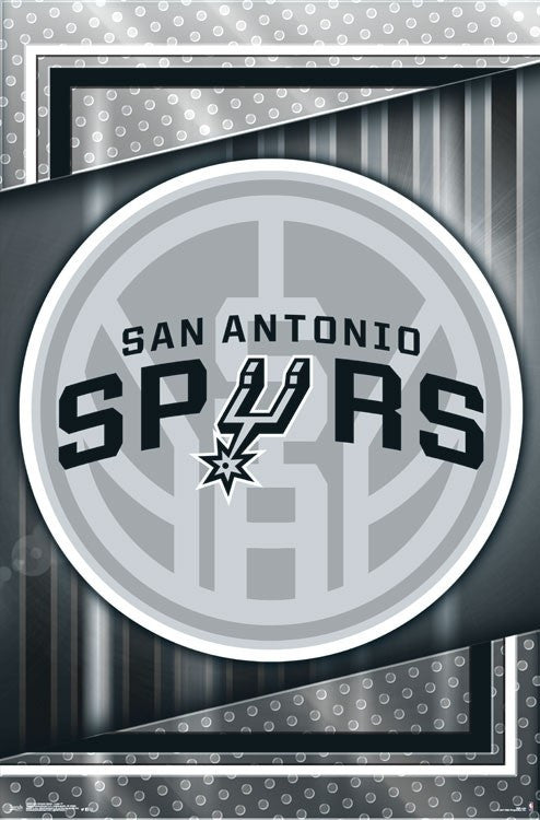 San Antonio Spurs Logo Poster Print - 22x34 Rolled Poster
