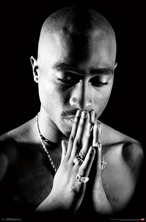 Tupac Shakur Praying Poster Print - 22x34 Rolled Art