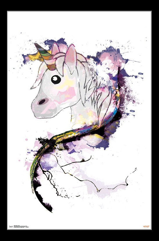 Unicorn Poster Print - Emoji Design (22x34)