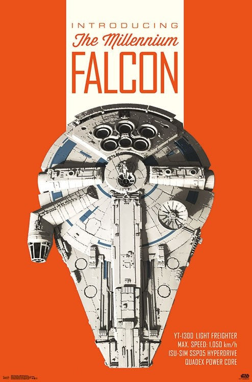 Han Solo Millennium Falcon Poster Print - 22x34