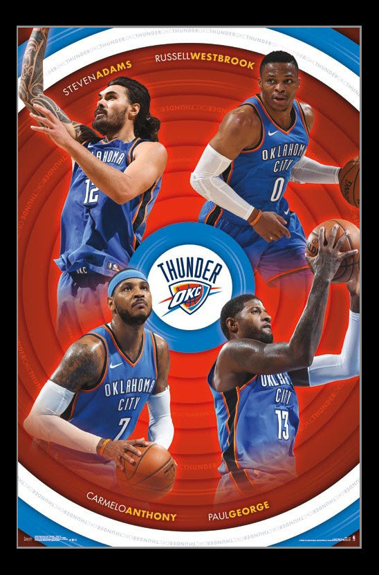 Oklahoma City Thunder - Team 17 Rolled Poster Print (22x34)