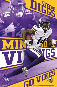 Stefon Diggs Minnesota Vikings Poster Print - 22x34