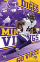 Stefon Diggs Minnesota Vikings Poster Print - 22x34