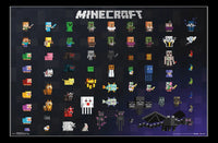 Minecraft Sprites 2.0 Rolled Poster Print - 34x22
