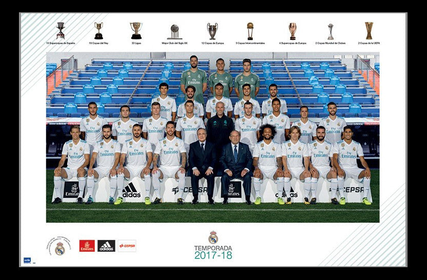 Real Madrid Team Poster Print - Rolled Poster 34x22