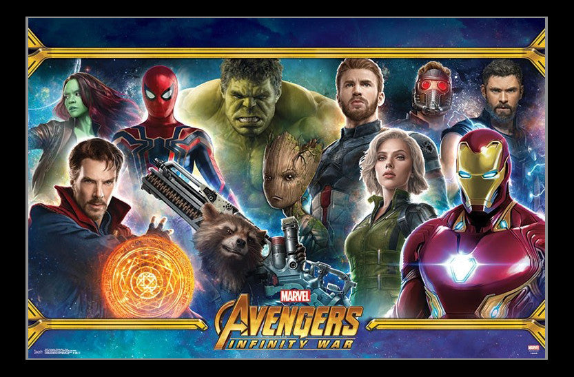Avengers: Infinity War Team Poster Print (34x22) - Rolled Poster