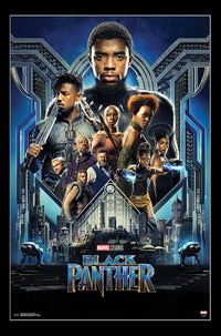 Black Panther Group One Sheet Poster Print 22x34