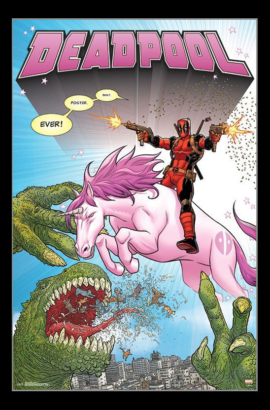 Deadpool Unicorn Poster Print - Fun and Whimsical Decor
