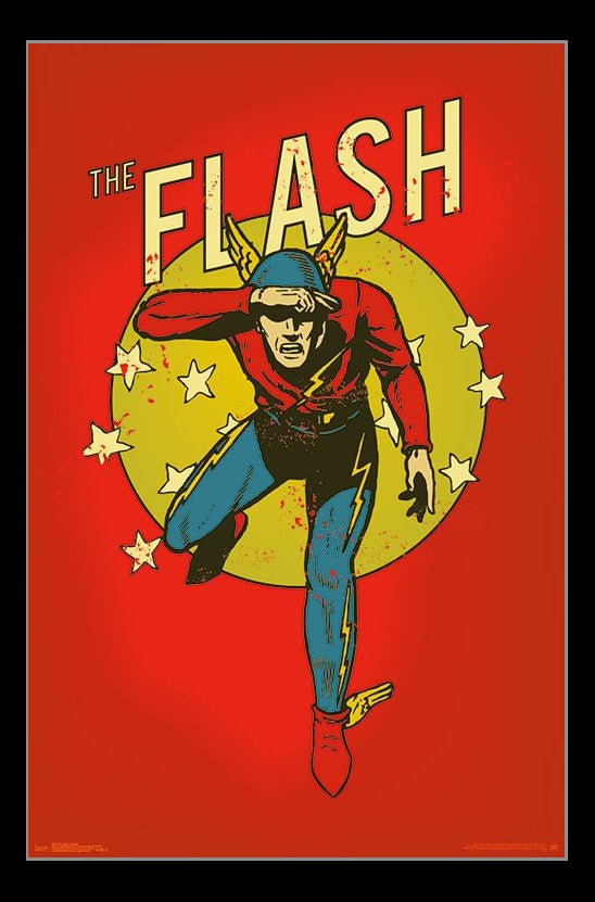 The Flash Vintage Poster Print - 22x34 Rolled Art