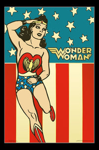 Wonder Woman Vintage Poster Print - 22x34 Rolled Artwork