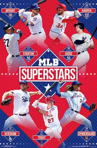 MLB Superstars Rolled Poster Print - 22x34