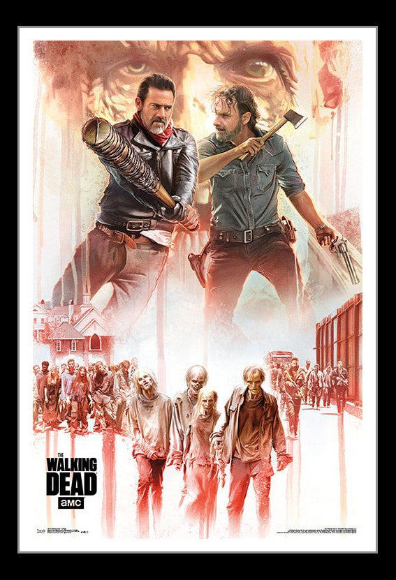 Walking Dead Collage Poster Print - 22x34 Rolled Poster