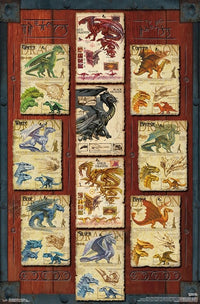 Dungeons and Dragons Dragon Grid Poster Print 22x34
