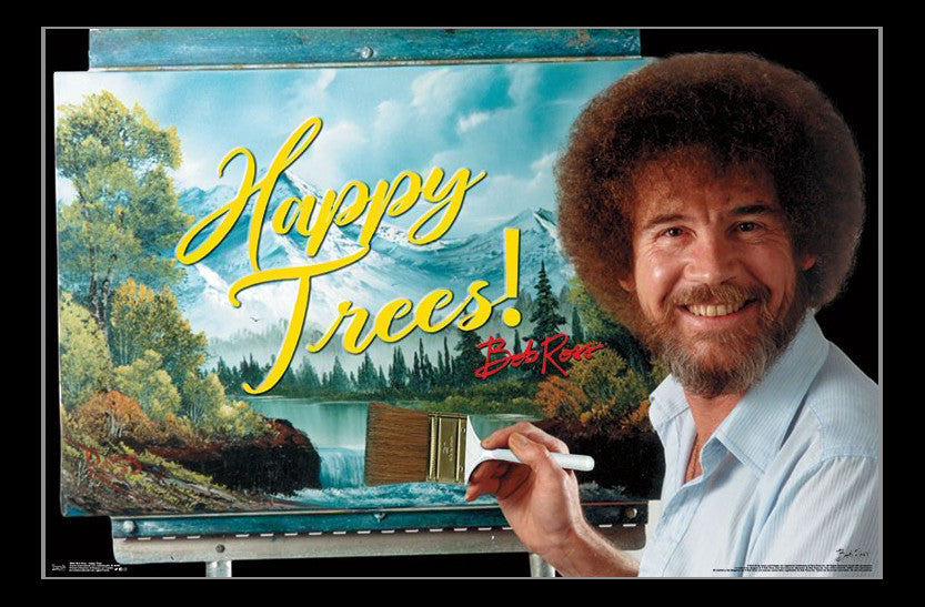 Bob Ross Happy Trees Poster Print - 34x22 Rolled Art