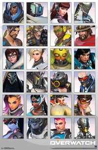 Overwatch Portraits Rolled Poster Print - 22x34