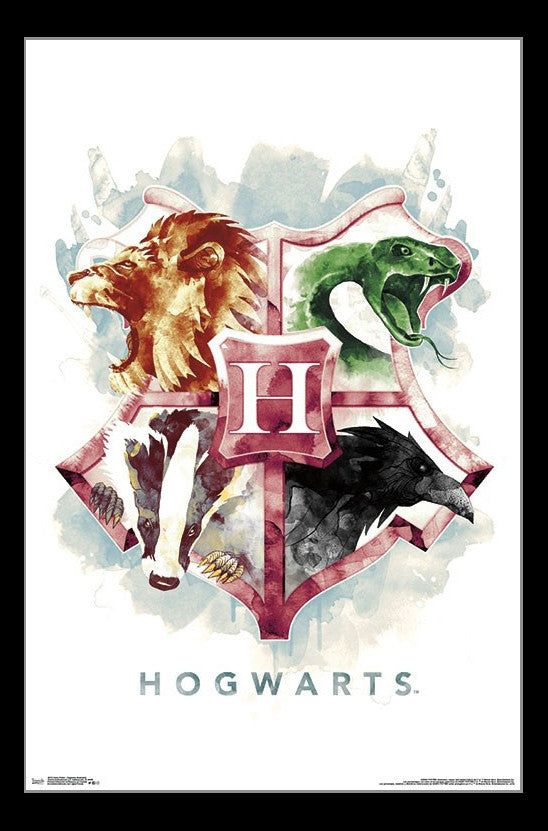 Harry Potter Hogwarts Illustrated Poster Print 22x34