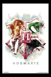 Harry Potter Hogwarts Illustrated Poster Print 22x34