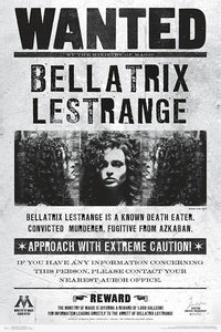 Harry Potter Wanted Bellatrix Poster Print 22x34